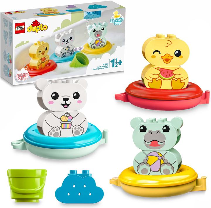 Image du produit LEGO Le plaisir de la baignoire : train d'animaux flottant (10965)