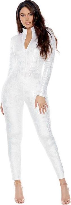 Actual product image Forplay Reptilien Catsuit weiss (XS, S)