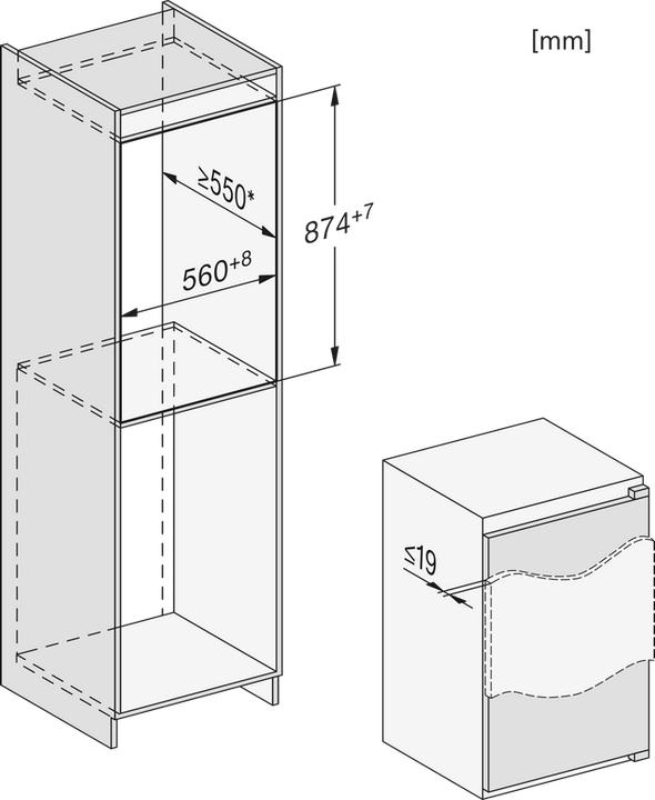 Produktbild Miele K 7115 E - Inbouw koelkast (136 l)