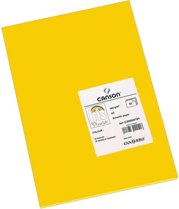 Actual product image Iris Cardboard Gualda yellow (185 g/m², 50x)