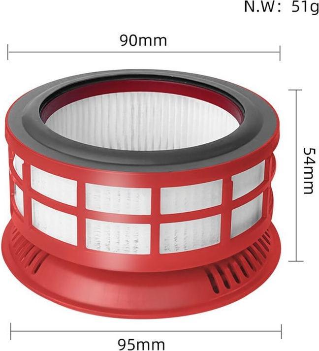 Immagine prodotto Hermex Filtro HEPA di ricambio per Roborock H6 e H7 Accessori Rosso
