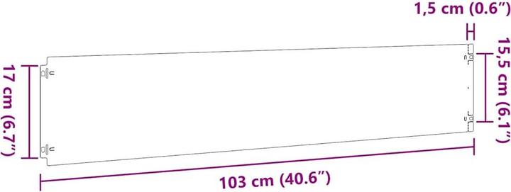 Produktbild vidaXL Rasenkante (103 cm)