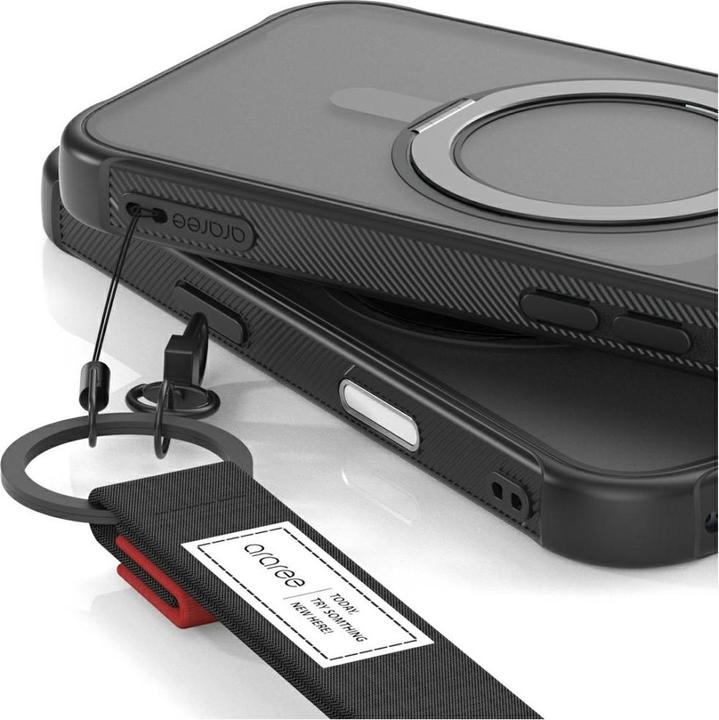 Actual product image Araree Duple M Stand MagSafe Case for iPhone 17 Air Black (Apple iPhone 17)