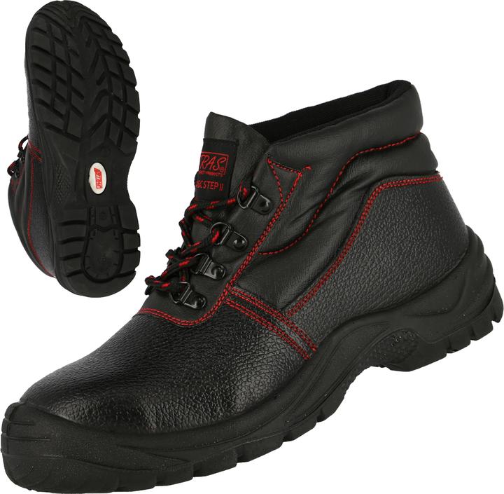 Actual product image Nitras Safety boot BASIC STEP MID size 45 black S3 SRC EN ISO 20345 full leather (S3, 45)