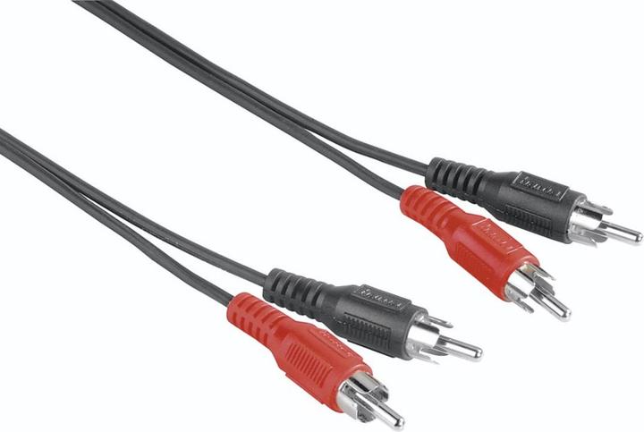 Produktbild Hama Audio-Kabel, 2 Cinch-Stecker - 2 Cinch-Stecker, 2,5 m (2.50 m, Cinch)