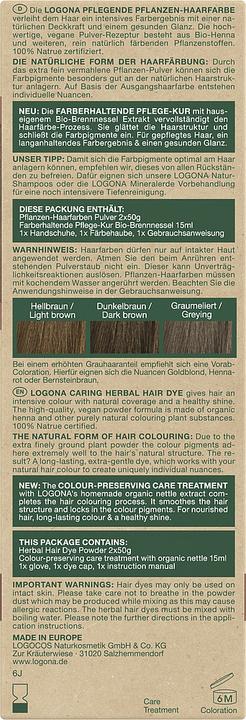 Produktbild Logona Pflanzenhaarfarbe Pulver (Aschbraun)