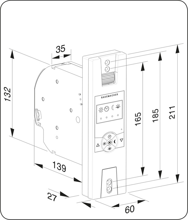 Productafbeelding Rademacher RolloTron Standaard DuoFern 1400-UW