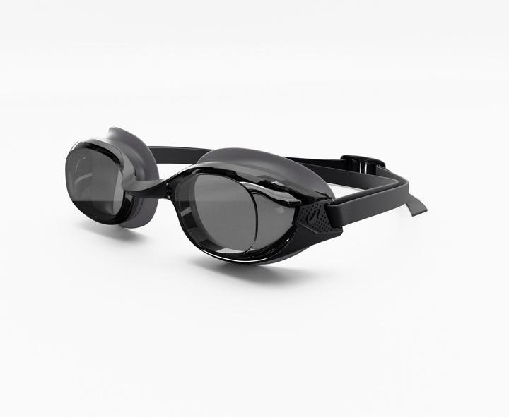 Nabaiji Schwimmbrille getönt Einheitsgrösse - BFit schwarz Gläser schwarz (One size)