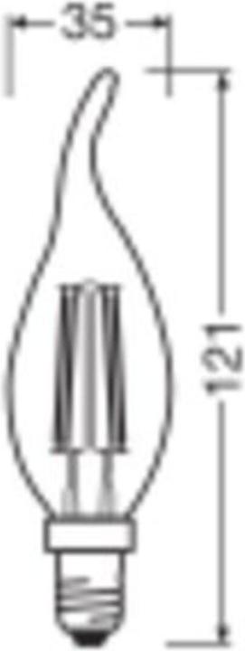 Produktbild Ledvance LED-Kerzenlampe (E14, 4 W, 470 lm, 1 x, E)