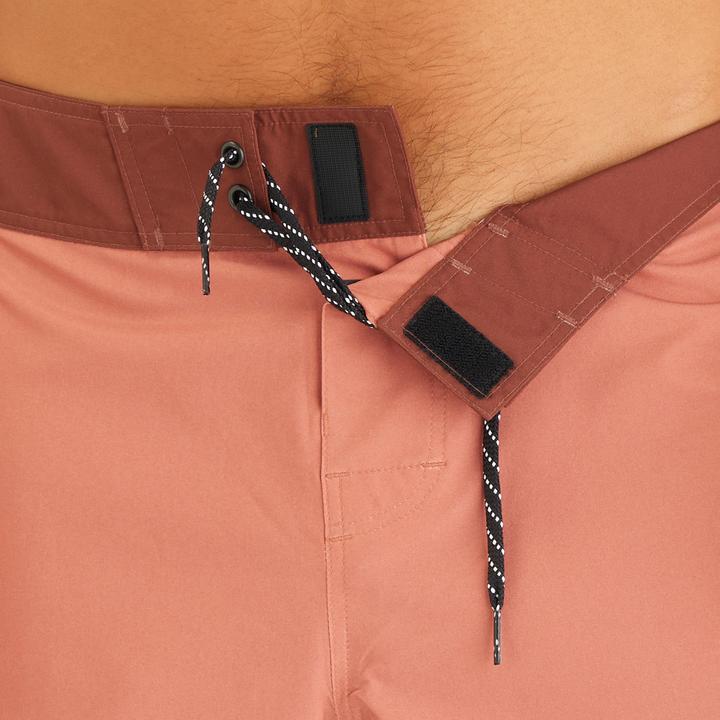 Produktbild Olaian Men’s Boardshorts Surf 500 18" Long - Sober Bordeaux Sepia Brown (48)