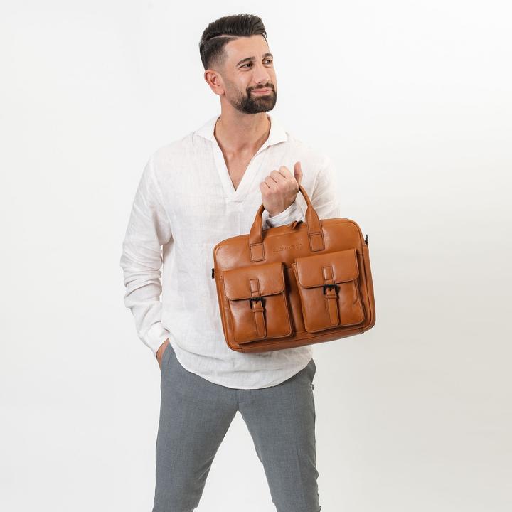 Produktbild Farmhood Memphis Aktentasche Leder 39 cm Laptopfach (15.40")