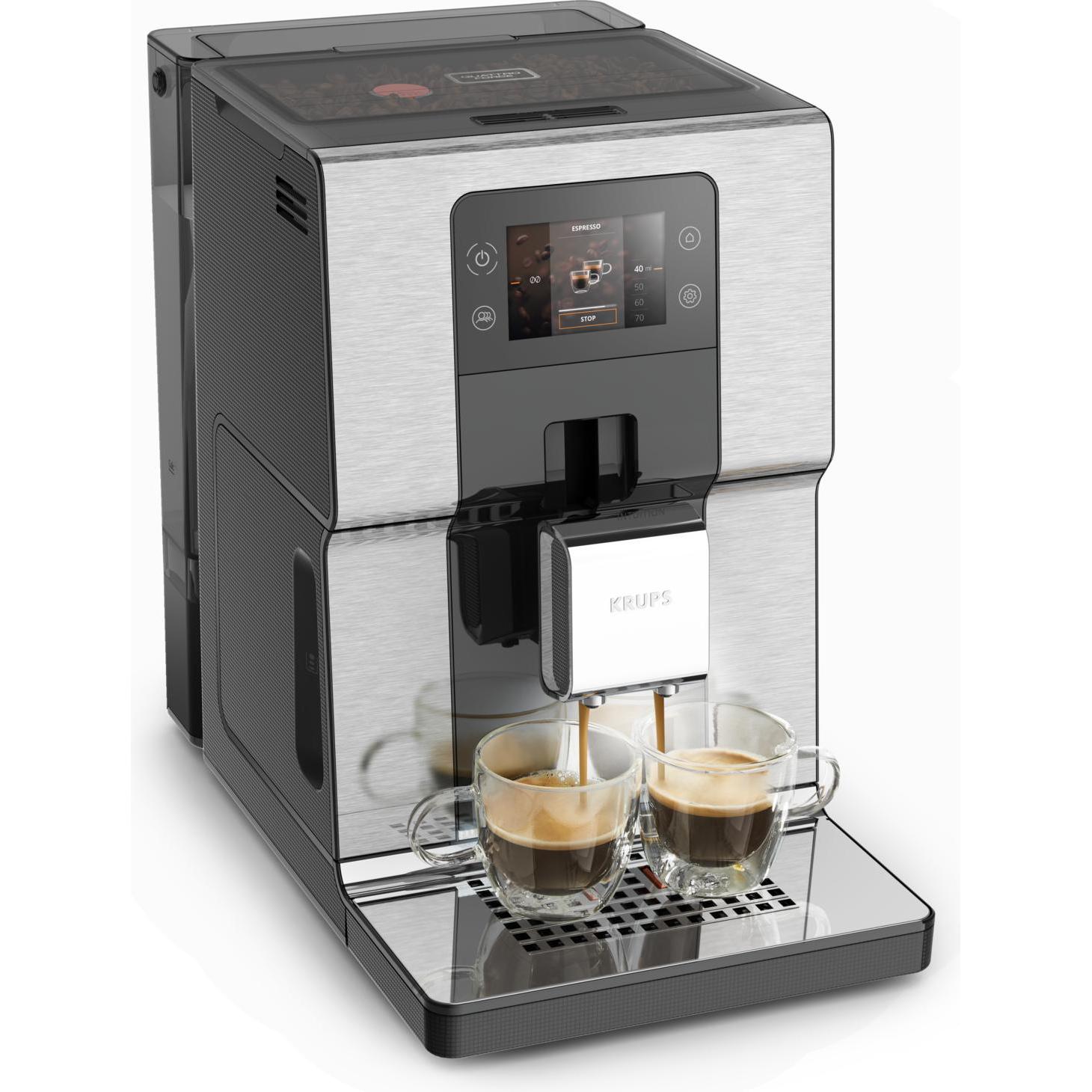 Thumbnail - Krups Intuition Experience volautomatische espressomachine EA876D, Kaffeevollautomat, Schwarz