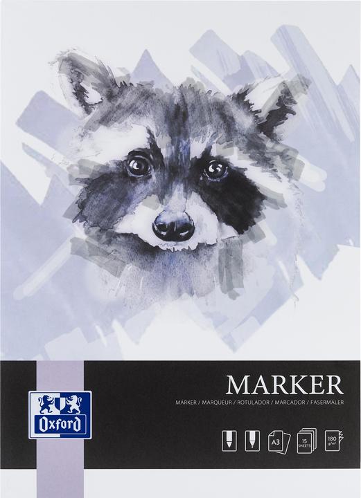 Oxford Markerblock (A3, Blanko, Weicher Einband)