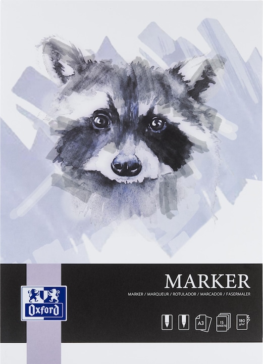 Productafbeelding Oxford Markerblock (A3, Geen, Softcover)