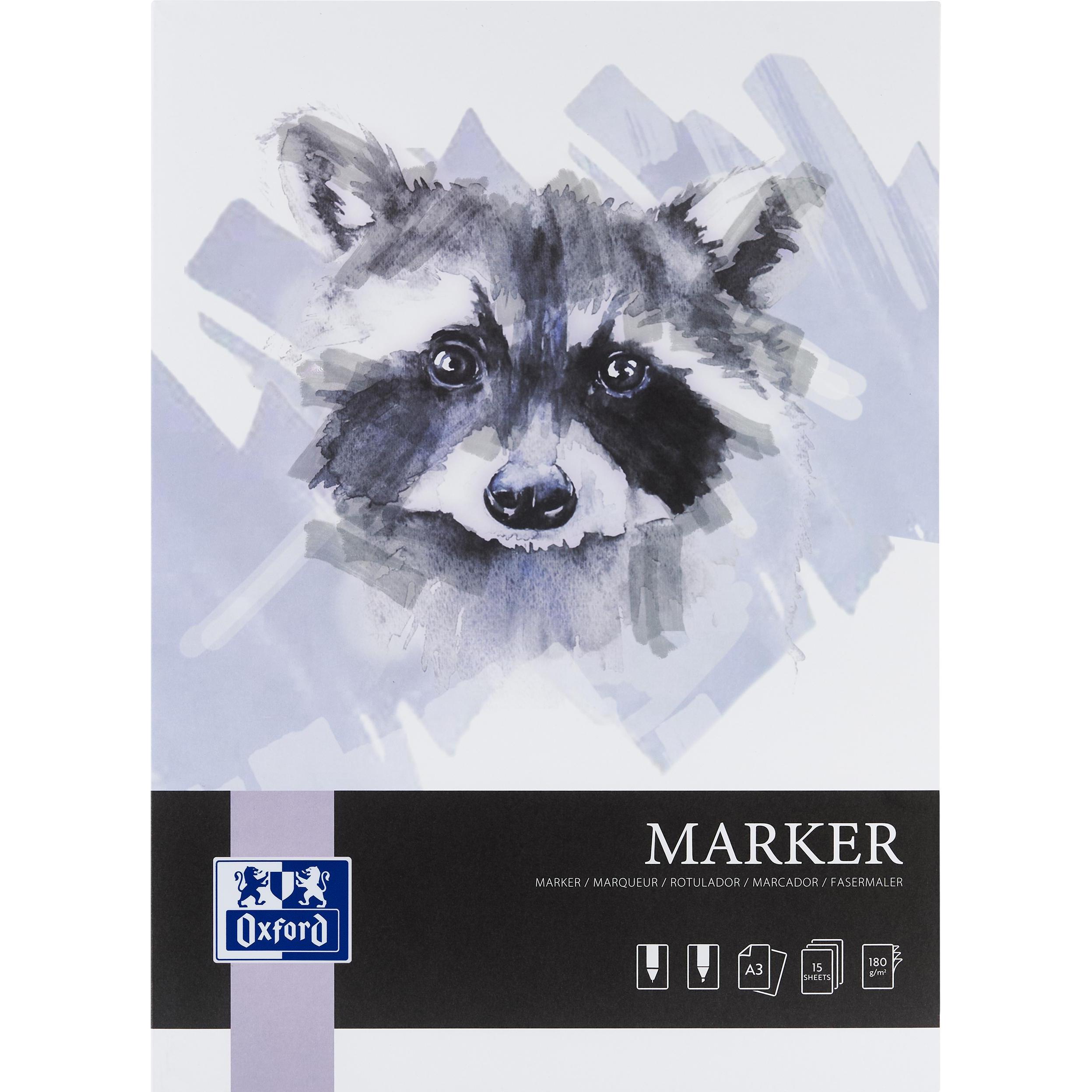Oxford, Heft + Block, Markerblock (A3, Blanko, Weicher Einband)