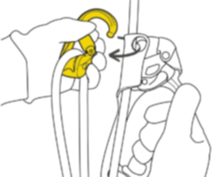 Immagine prodotto Moschettone Rollclip con Triact PETZL