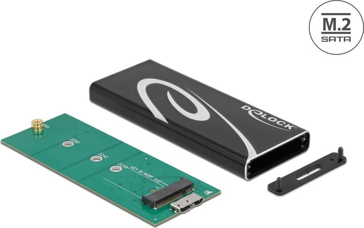 Productafbeelding Delock Externe behuizing SuperSpeed USB voor M.2 SATA SSD Sleutel B (M.2)