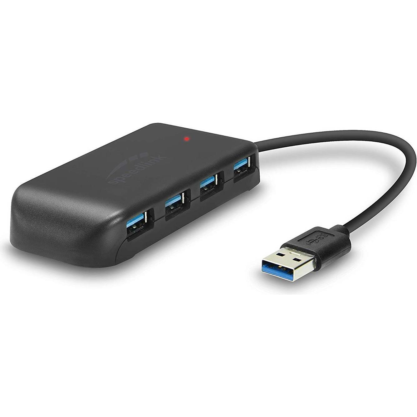 Speedlink Snappy Evo (USB-C, 7 Ports), Dockingstation + USB Hub, Schwarz
