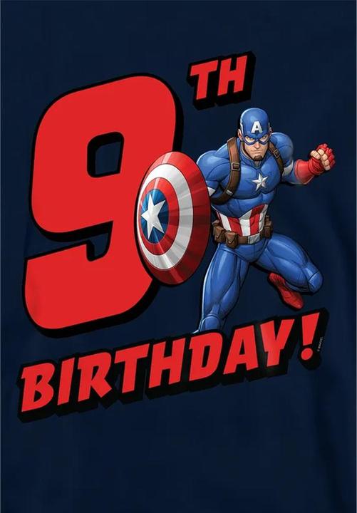 Produktbild Captain America Kapuzenpullover Zum Überziehen 9 Geburtstag (128)