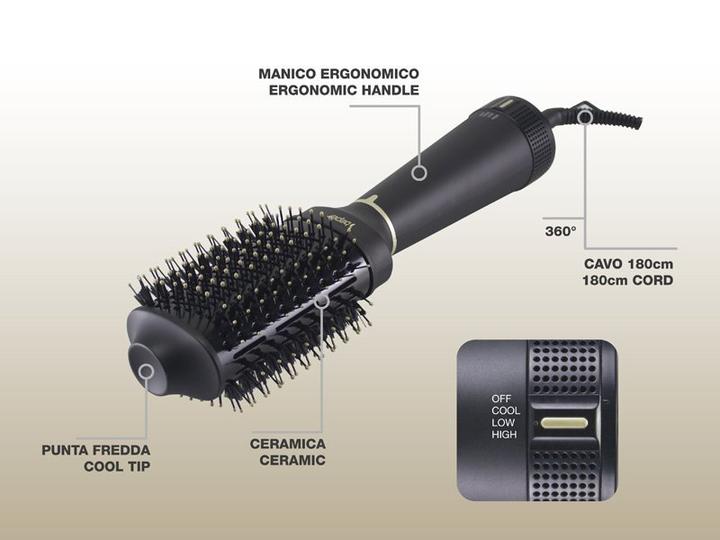 Immagine prodotto Beper P301pis102 Volumizing Hair Dryer Brush 1200W Smoothing and Volumizing