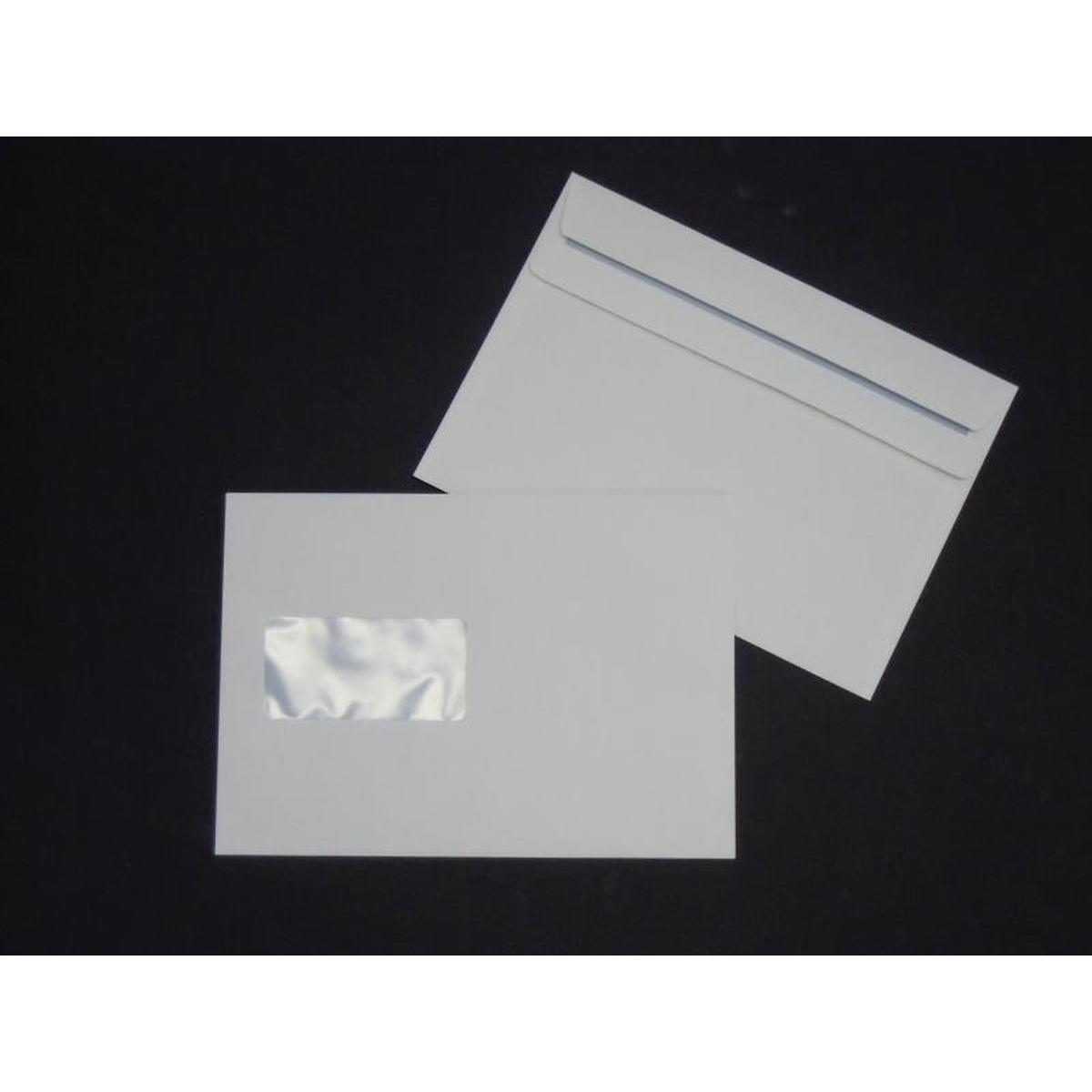 Thumbnail - Blanke, Briefumschlag, Briefumschläge C5 90g/qm selbstklebend Sonderfenster VE=500 Stück weiss (162 x 229 mm, 500 x)