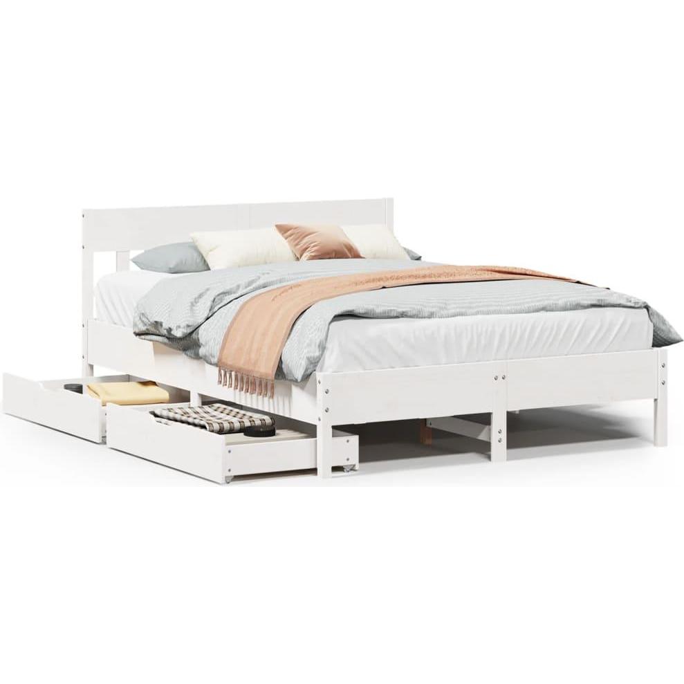 VidaXL, Bett, Bett ohne Matratze (120 x 200 cm)