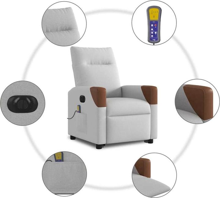 Actual product image vidaXL Massagesessel mit Aufstehhilfe