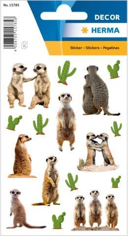 Produktbild HERMA Sticker DECOR Erdmännchen, Papier (48 Sticker)