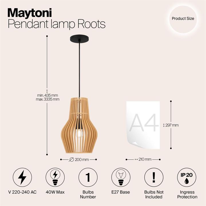 Produktbild Maytoni Roots (E27)