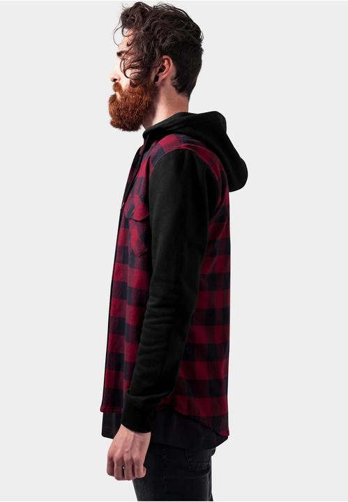 Immagine prodotto Urban Classics Camicia con cappuccio e maniche in flanella a quadri (L)
