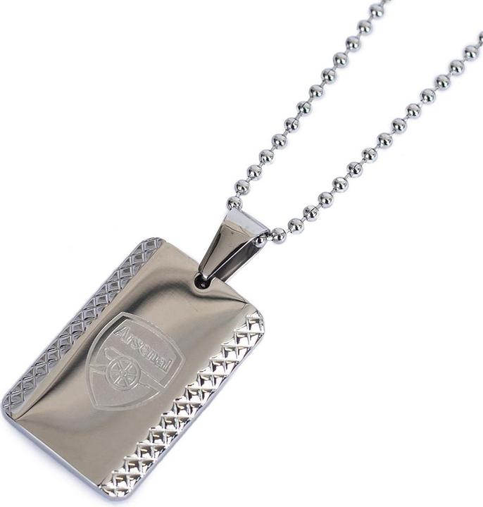 Produktbild Arsenal FC Gemustert Erkennungsmarke und Kette Edelstahl (100% synthetisches Material)