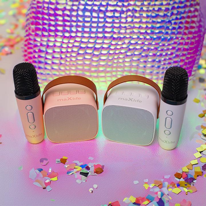 Image du produit Maxlife Enceinte karaoké Bluetooth MXKS-100 blanc (5 h)