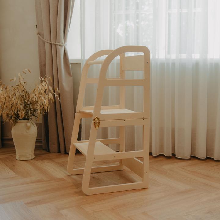Actual product image Leg&go Transformable Kitchen Tower, Natural (40 x 45 x 90 cm)