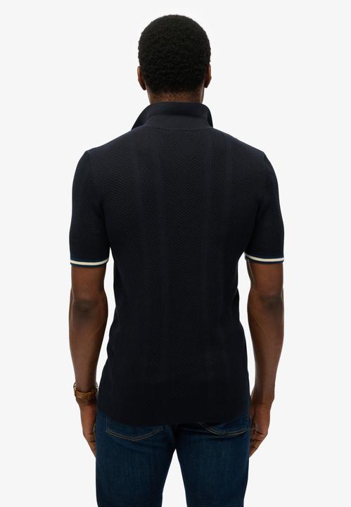 Immagine prodotto Superdry Kurzärmeliges Strick-Polohemd mit Struktur (XL)