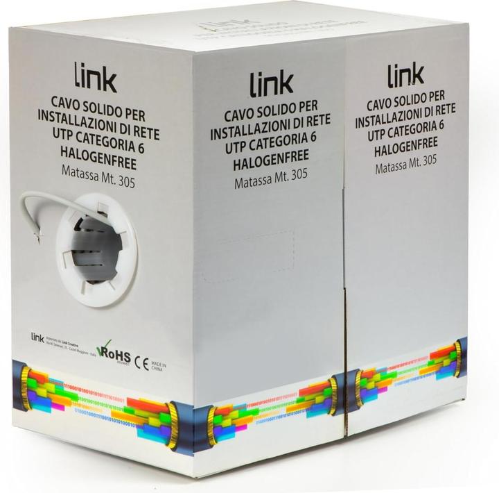 Produktbild Utp Solid Kabel für Netzwerke Kategorie (U/UTP, CAT6, 305 m)