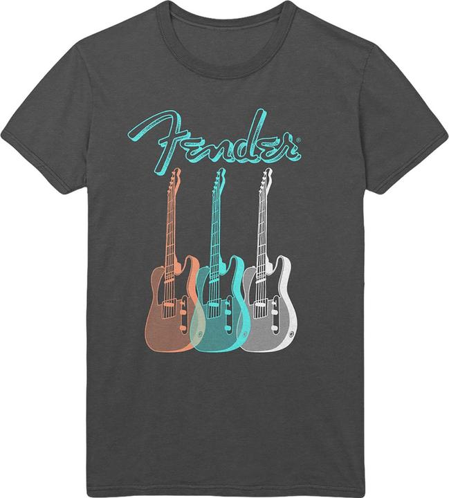 Produktbild Fender TShirt Erwachsene mit dreifacher Gitarre aus Baumwolle (M)