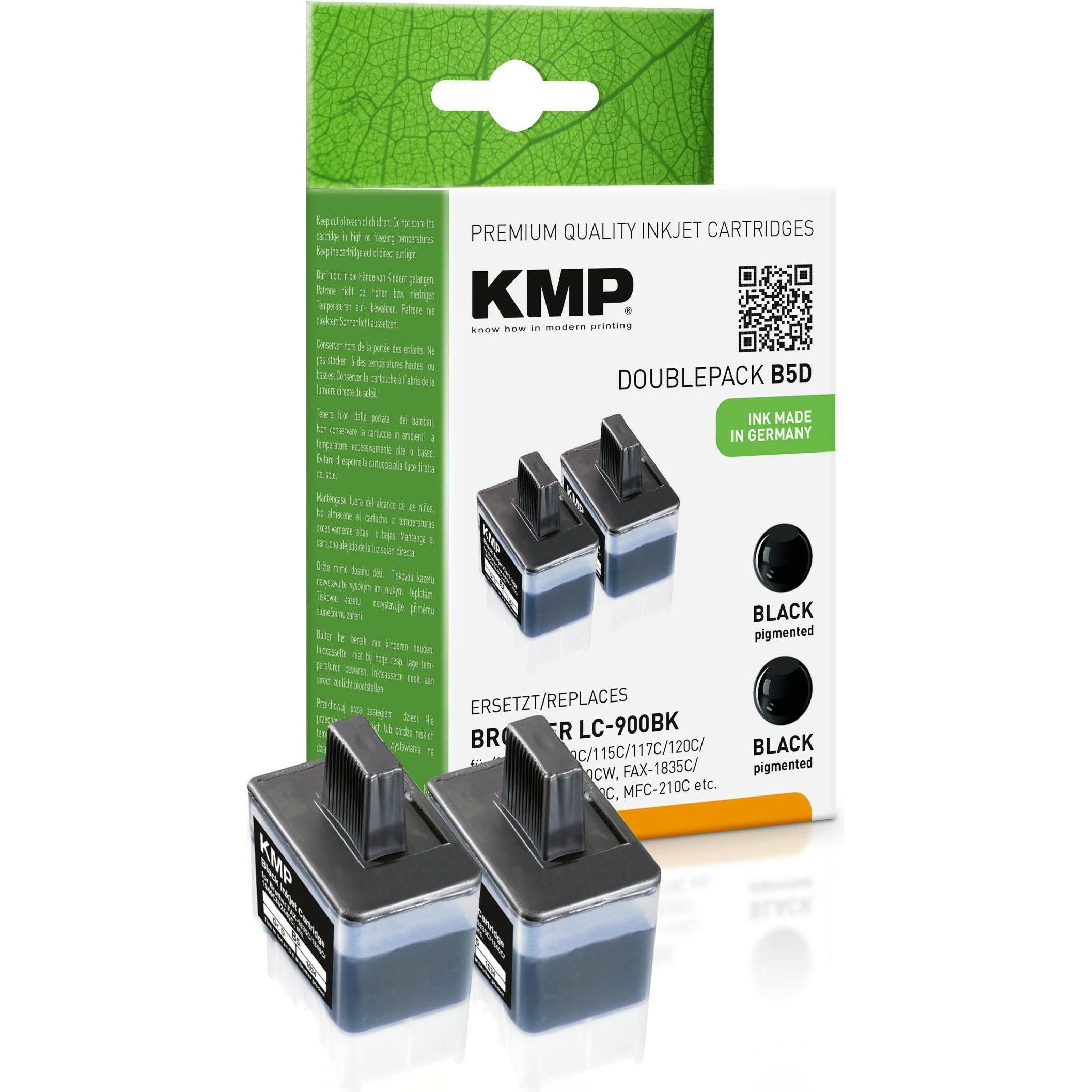 Thumbnail - KMP Tinte ersetzt 2 x LC900BK LC41BK, Notebook Ersatzteile