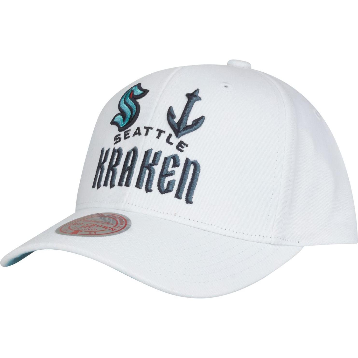 Mitchell & Ness, Herren, Cap, All In Pro Seattle Kraken, Weiss, (One Size)