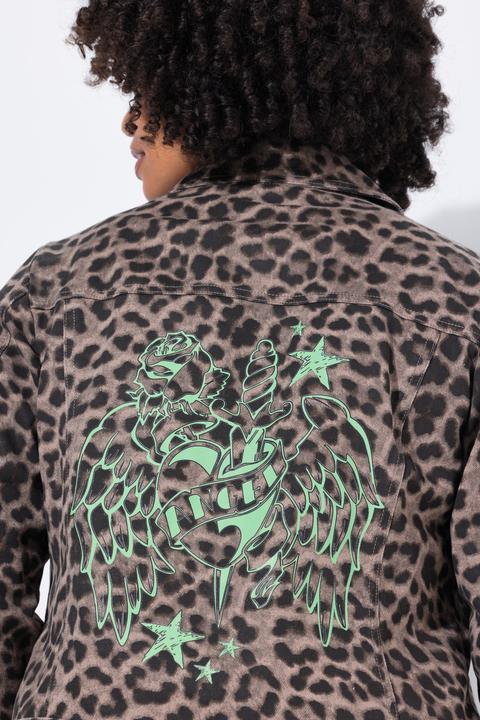 Actual product image Angel of Style Bikerjacke, Twill-Web, Leo, Metallzipper (42)