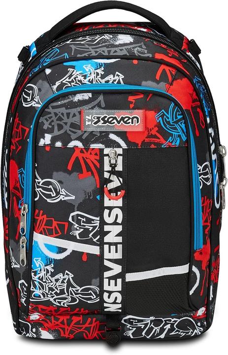 Actual product image Seven Detachable Trolley Backpack with Three-Wheel System and Crossover Straps (34 l)