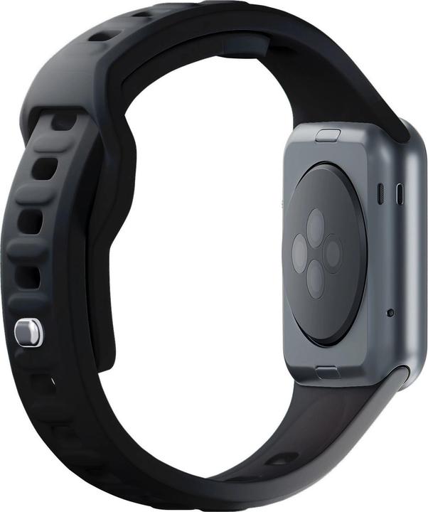 Produktbild 3MK Silicone Watch Strap czarny/black dla Apple Watch 42/44/45/49mm (Silikon, Edelstahl)