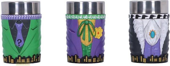 Actual product image Nemesis Now DC Comics shot glasses Batman Super-Villains 3-pack (0.50 dl, 3 x, Shot glass)