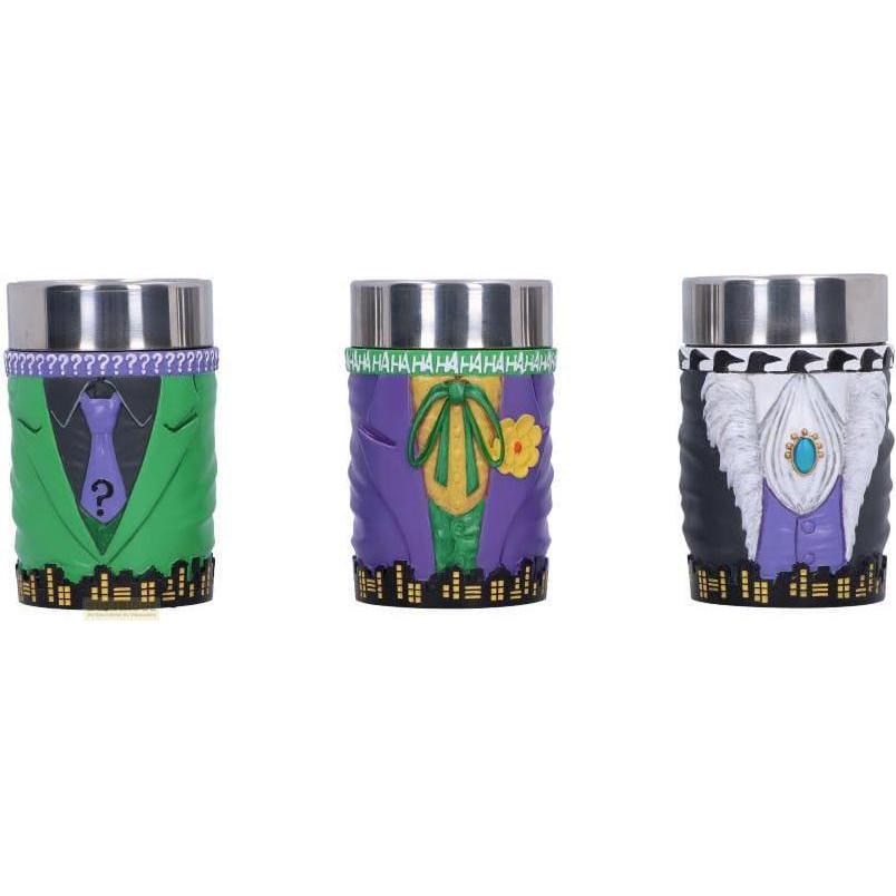 Nemesis Now DC Comics Schnapsgläser Batman Super-Villains 3er-Pack, Cocktailgläser