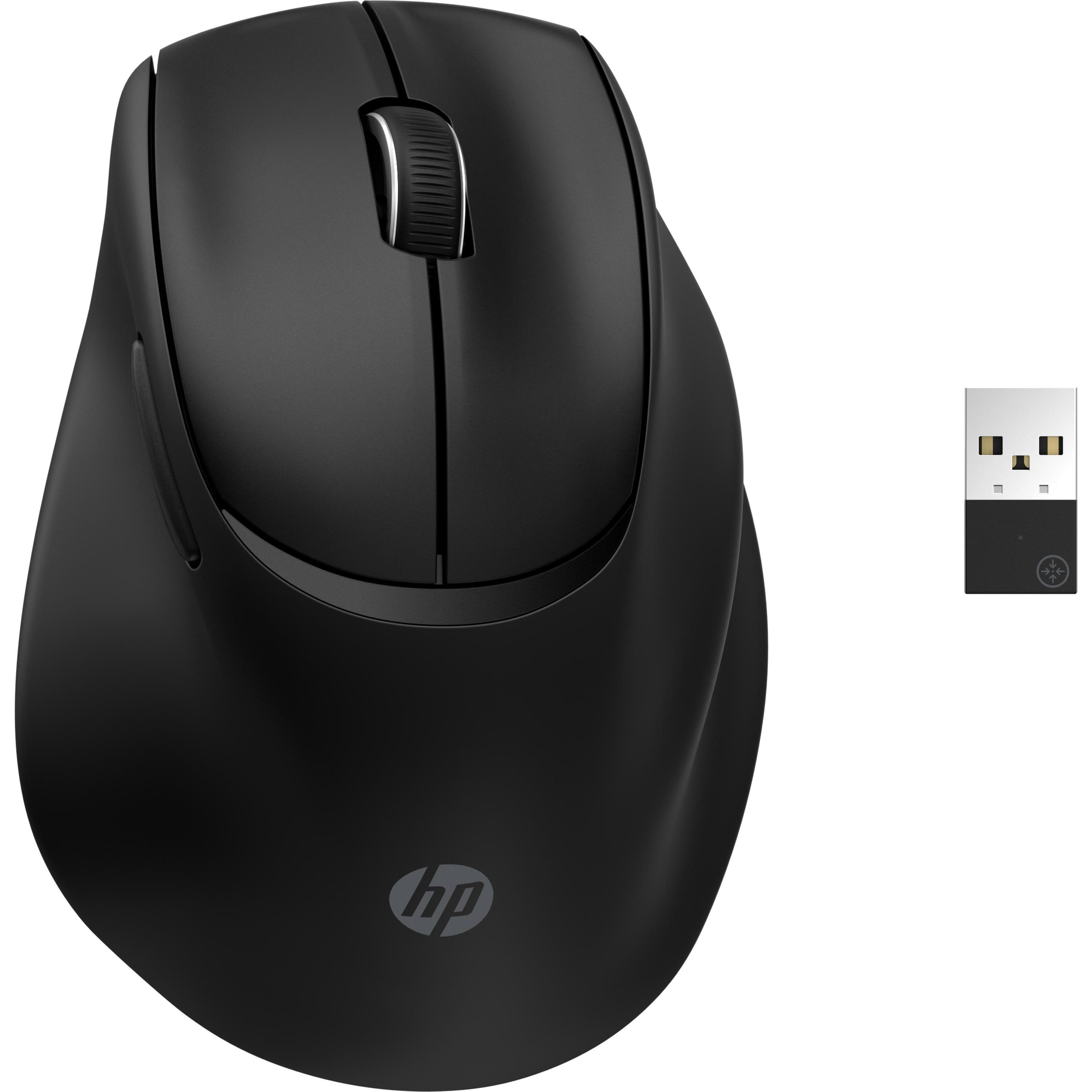 HP Tilt Ergonomic 725M Tilt Ergonomic 725M EURO mouse (Kabellos), Maus, Schwarz