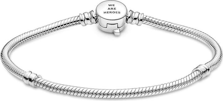 Image du produit Pandora Moments Marvel The Avengers Logo Snake Chain bracelet (18 cm, Argent sterling 925)