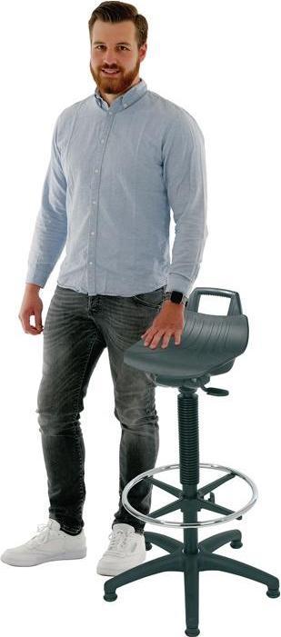 Actual product image kaiserkraft Work stool with gas lift height adjustment