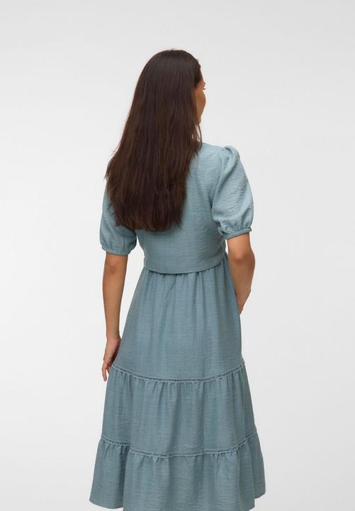 Immagine prodotto Mamalicious Normal geschnitten V-Ausschnitt Elastische Bündchen Puffärmel Top Bluse (M)