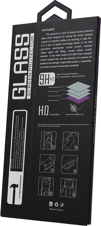 Actual product image OEM Tempered Glass OG Premium for Xiaomi Redmi Note 14 5G black frame (Display)