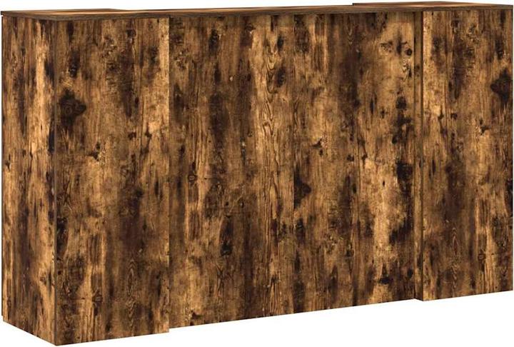 Actual product image vidaXL Reception counter smoked oak 180x50x103.5 cm wood-based reception counter