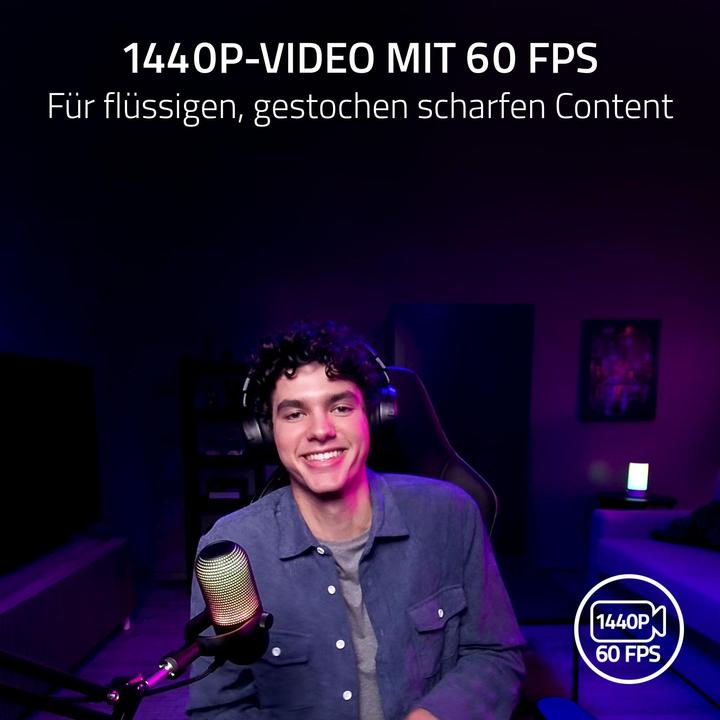 Produktbild Razer Kamera Kiyo V2 X 1080p schwarz (3.70 Mpx)
